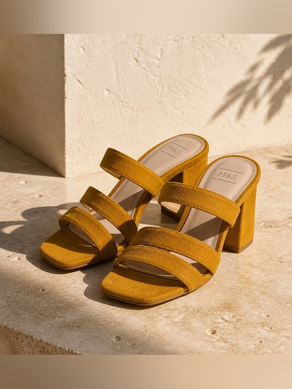 NWT Mustard suede platform sandals Sz 8 in US see conversion chart!
